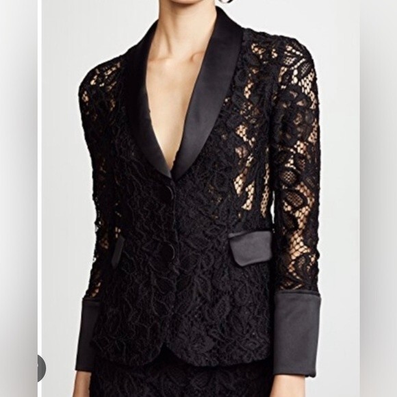 NEW Alexis Bonis Lace Tuxedo Jacket NWT Size Small - Picture 7 of 14